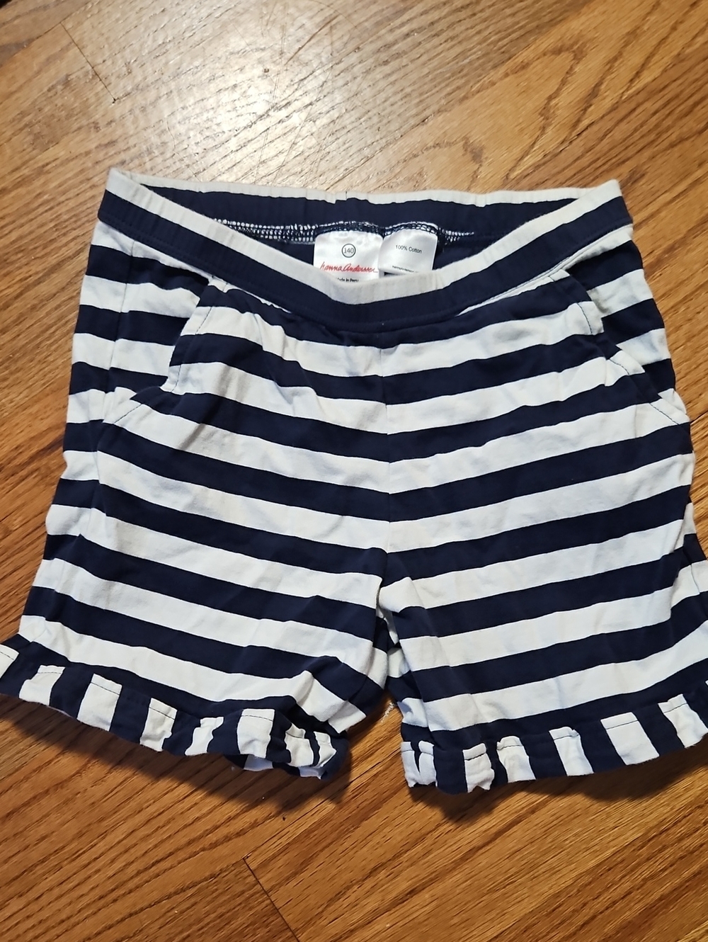 Girls Hanna Andersson Striped Shorts